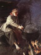 Anders Zorn In the Cookhouse oil painting
